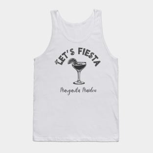 Let's Fiesta, Margarita Maiden, Mexican Bachelorette Party Tank Top